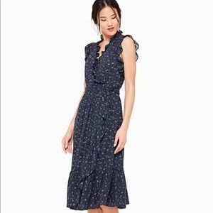 Kate spade floral wrap midi dress
